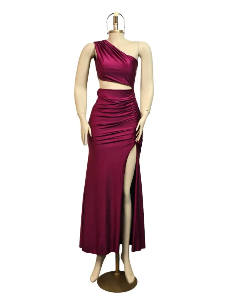  ASYMMETRIC DARK RED STD