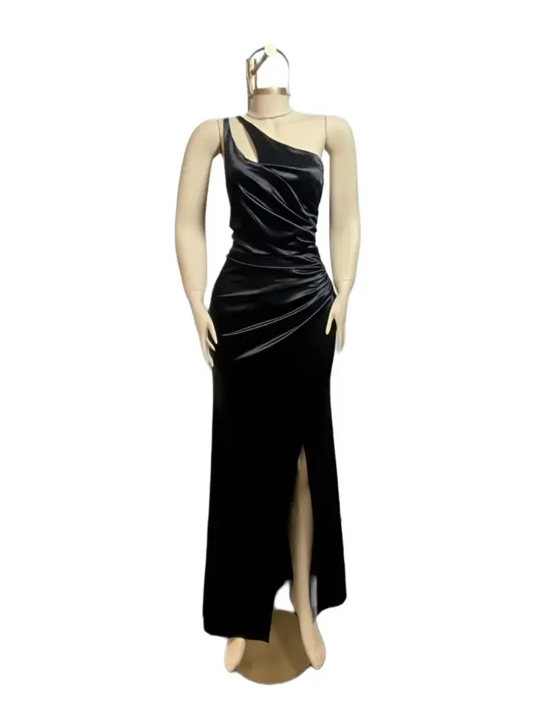 BLACK ASYMMETRIC DOUBLE L