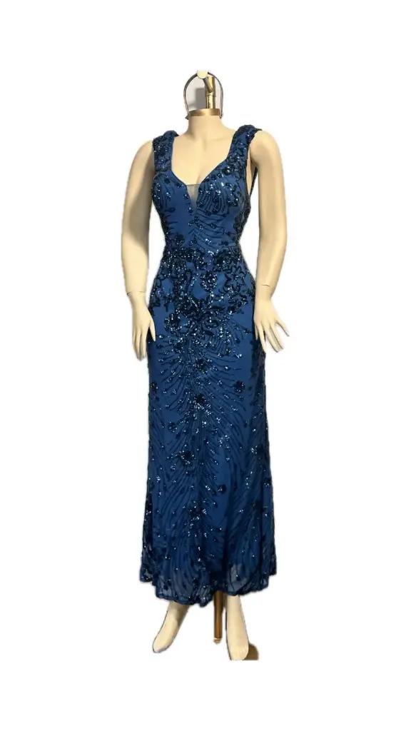 BLUE SEQUINS XL