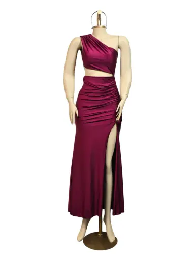 [112025304]  ASYMMETRIC DARK RED STD