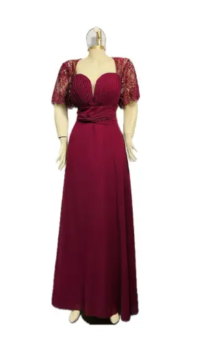 [112025341] RED LACE WINE XL
